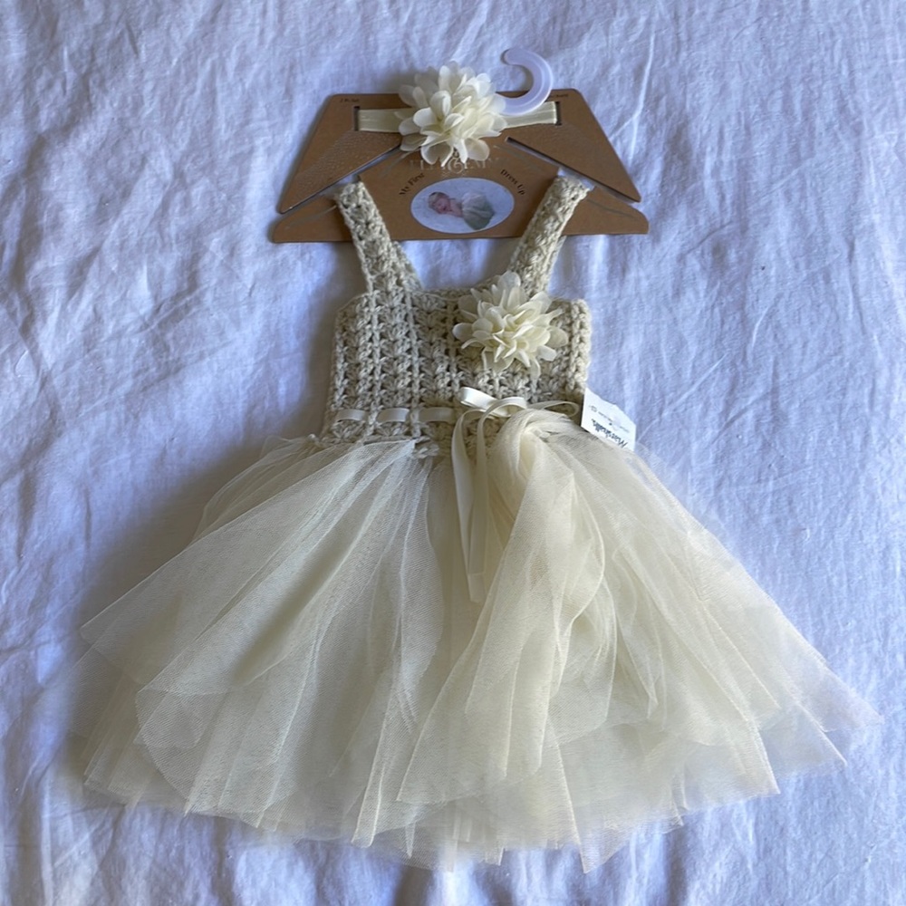 Elly and Emmy Baby Girl Dress and Bow